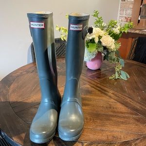 Hunter original gloss tall rain boots